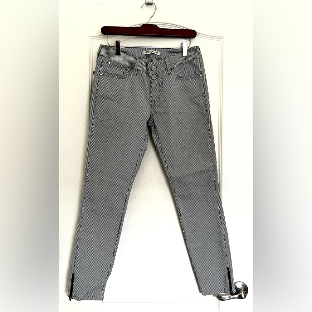MAVI Jeans Stripe Zip Leg Girlfriend